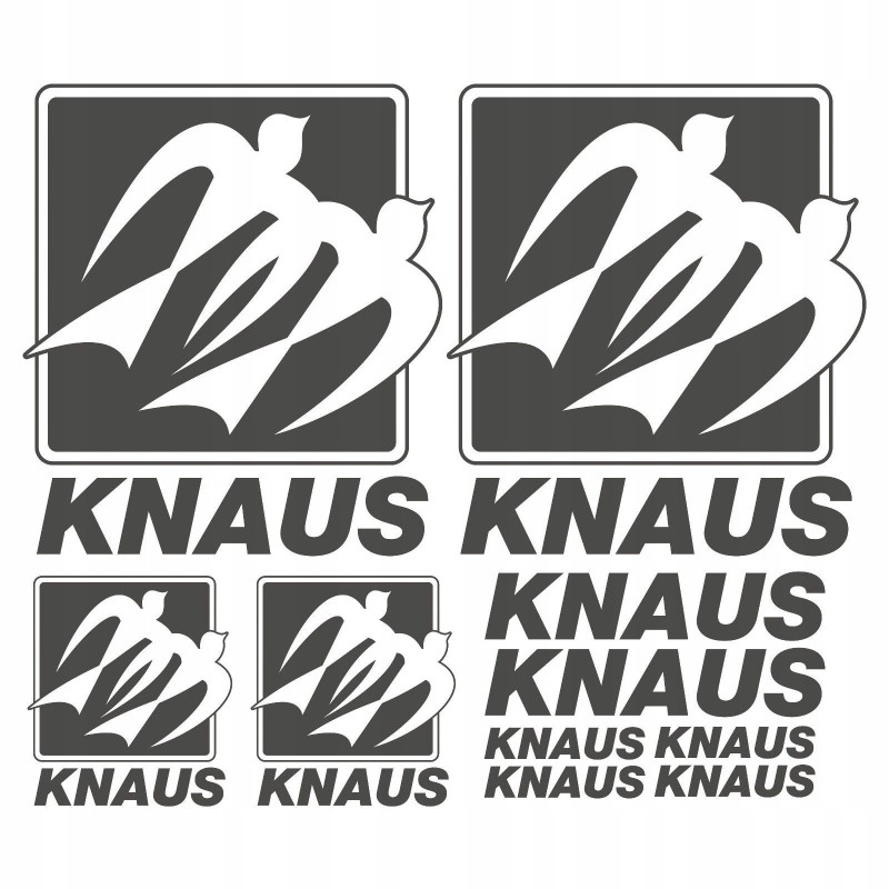 Knaus old camper camping sticker set