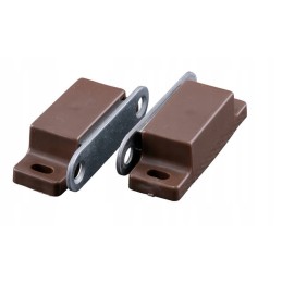 Magnet furniture lock, brown, 5 pcs