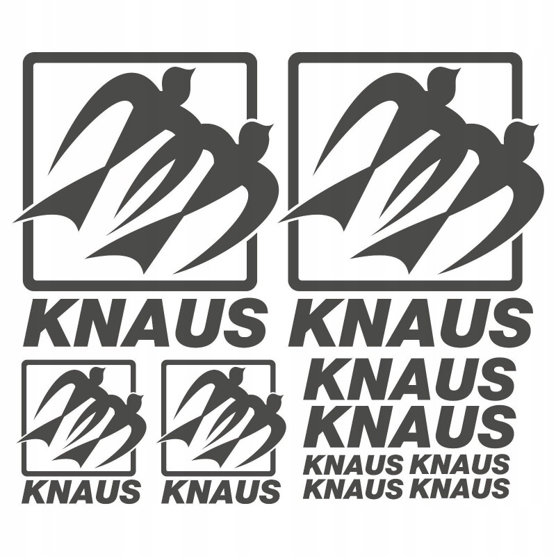 Knaus set of camper camping stickers