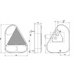 Combination rear lamp, corner lamps, set ft 077 lp