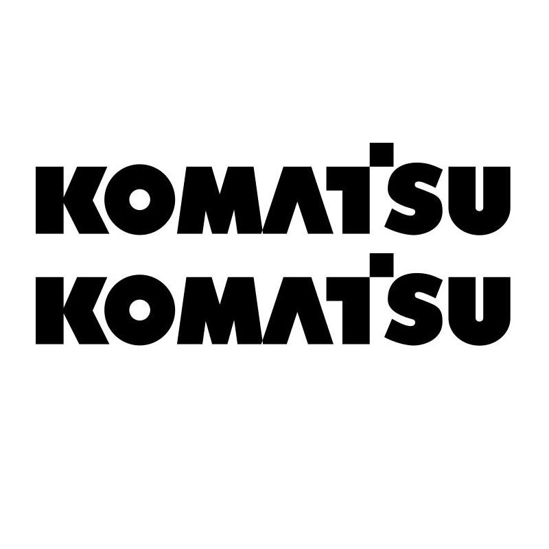 Forklift stickers with Komatsu inscription 35 cm