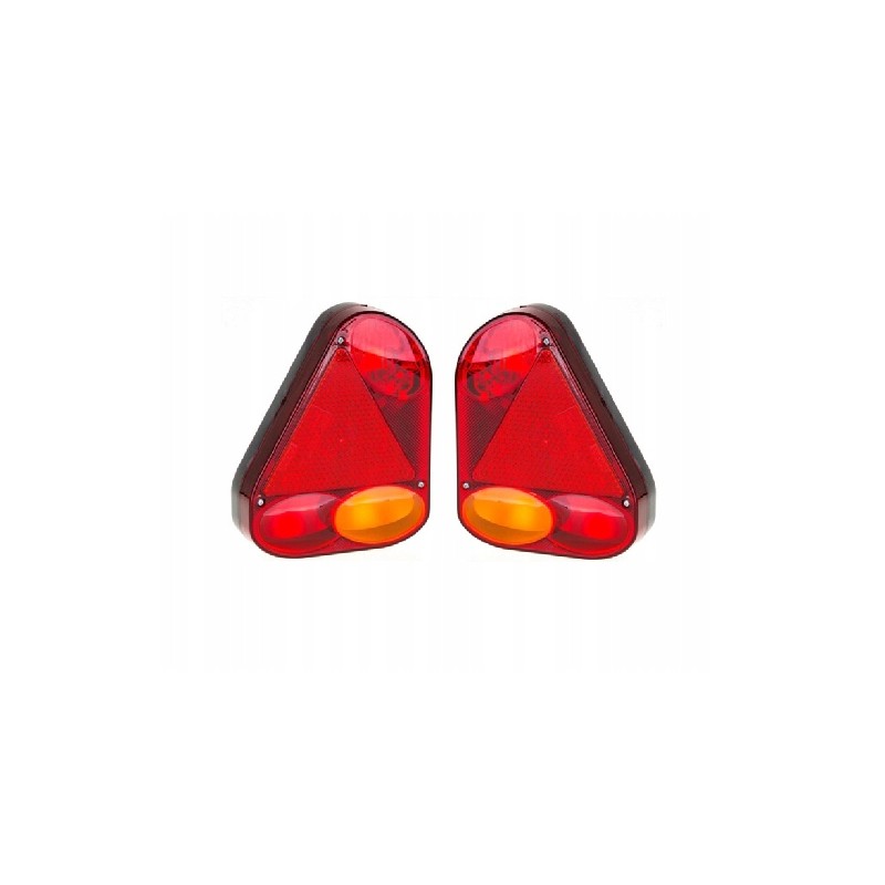 Set of tail lamps, food truck trailer, tow truck, left right, fog lamps