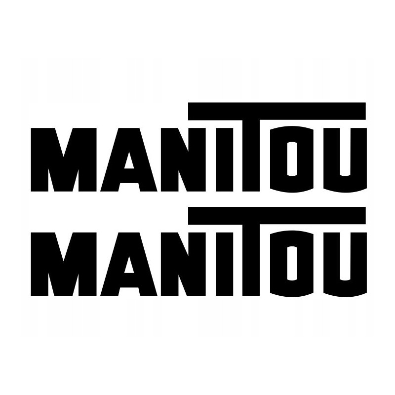 Stickers forklift inscription manitou 35 cm