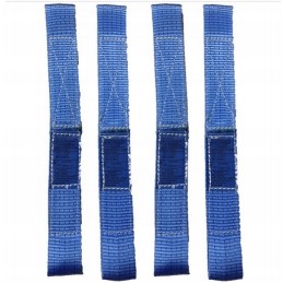 4 blue Lohr tow truck seat belt harnesses