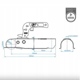 Coupling head 750 kg 60 mm round