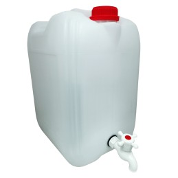 Water canister with tap, 20l, outdoor washbasin