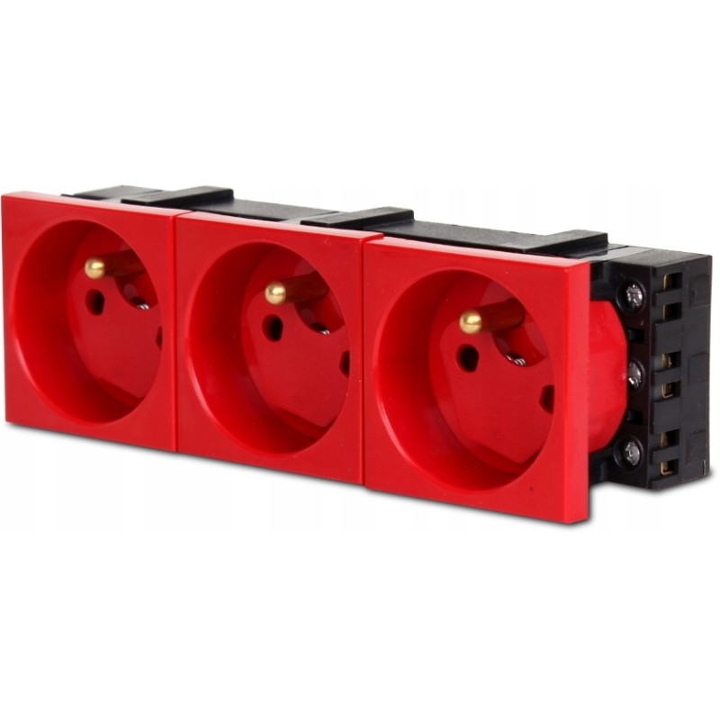 3m electric socket, triple lock