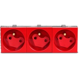 3m electric socket, triple lock