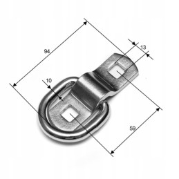 Strong load securing handle, 2t belt hook