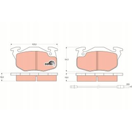 Trw GDB327 brake pads