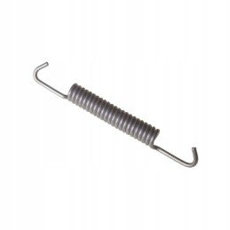 A spring that compresses the brake drum shoes