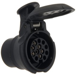 Adapter erich jaeger 13 pin black 55x57 5x55mm 12v