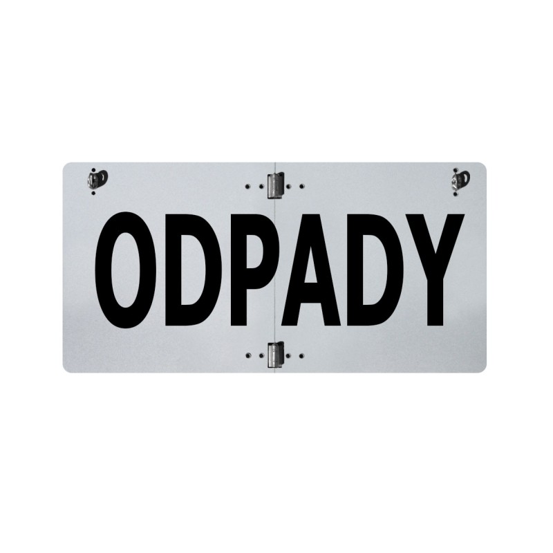 Waste board folded vertically, small