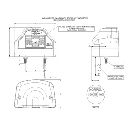 LED lamp, license plate light, semi-trailer lamp