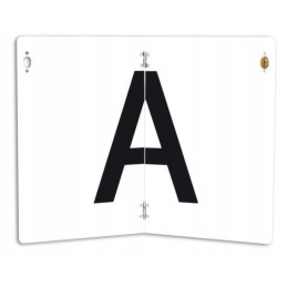 Folding vertical information board 30x40