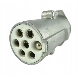 Trailer plug 24v aluminum 7pin male cube