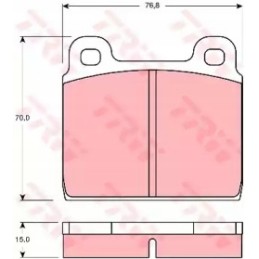 Mercedes w115 68 76 brake pads