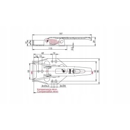 Side hook zb 04 with compensation