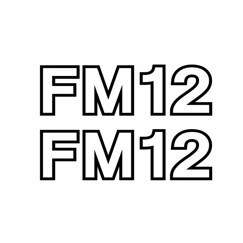 Still fm12 forklift stickers, height 20cm