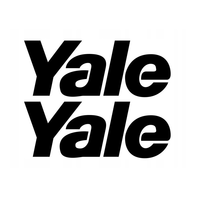 Forklift stickers with the inscription Yale 45 cm