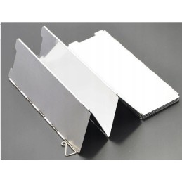 Folding 10-panel stove windbreak
