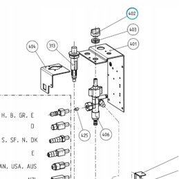 Dometic acx40 rc 1600 acx 340 refrigerator knob