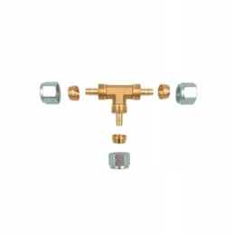 Tee connector for LPG PVC hose 8 8 8 mm gasbank
