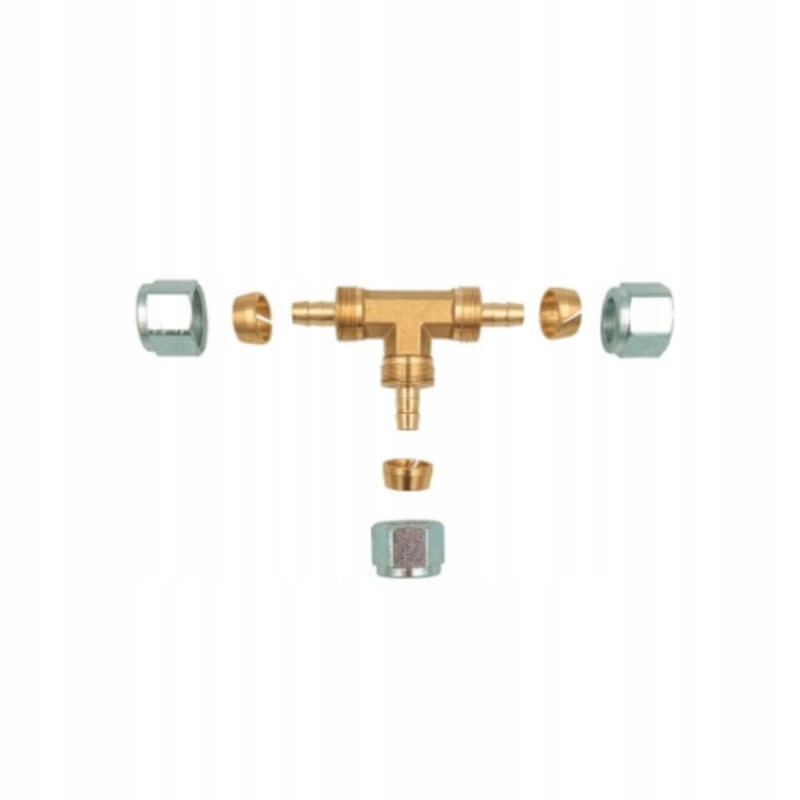 Tee connector for LPG PVC hose 8 8 8 mm gasbank