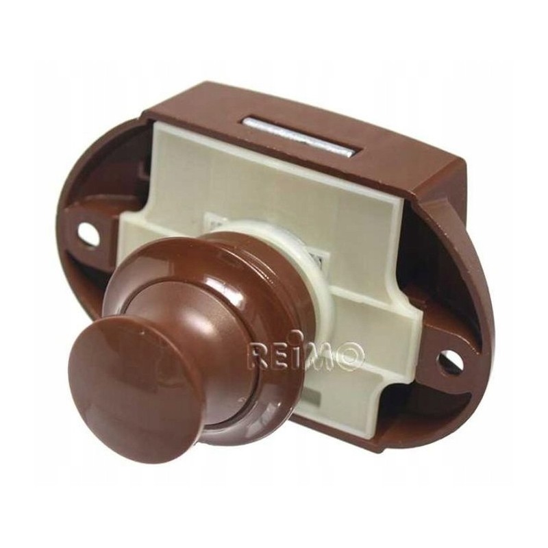 Push lock furniture lock for trailer drawers