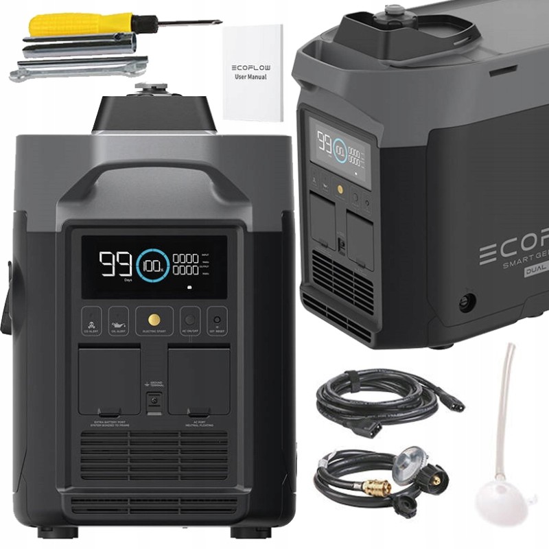 Power generator smart generator ecoflow dual fuel intelligent lpg bp