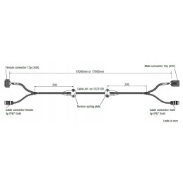 Orlaco mast cable 15 m bt toyota rre 0305970