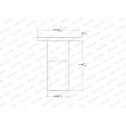 Lining rivets 8mmx18mm, tubular steel package
