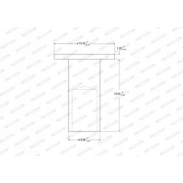Lining rivets 8mmx18mm, tubular steel package