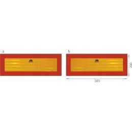 Warning plate for E20 Elite semi-trailer, 2 pieces