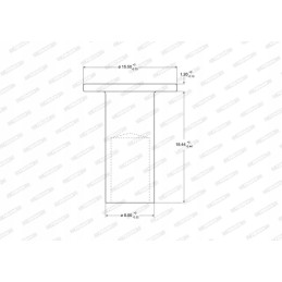 Lining rivets 8mmx18mm, pack of 100 pcs