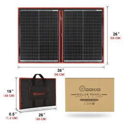 Portable solar photovoltaic panel 110w 12v