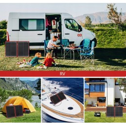 Portable solar photovoltaic panel 110w 12v