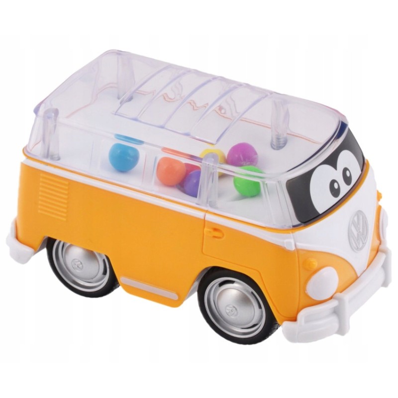 VW bus samba poppin jumping balls yellow toy