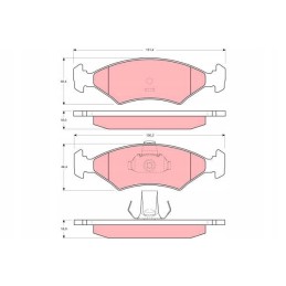 Brake pads ford fiesta 95 00
