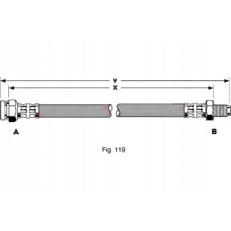 Elast brake pipe Fiat Barchetta Punto Lanc