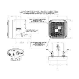 LED man marker lamp, LED rear marker lamp