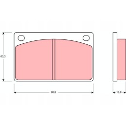 Girling front brake pads