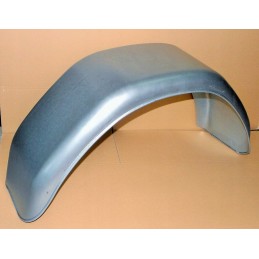 Sheet metal fender 14 wheel 15 for trailers, wheel arch