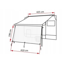 Sun View XL 425 Fiamma sunscreen