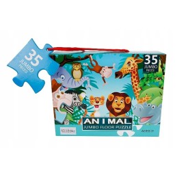 Jumbo jungle floor puzzle, 35 pieces, 60x44cm