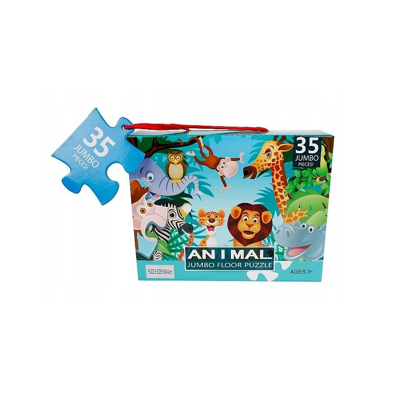 Jumbo jungle floor puzzle, 35 pieces, 60x44cm