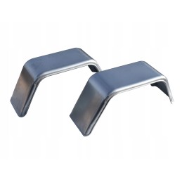 2 x stamped metal fenders, 13-14 inch wheels, metal trailer
