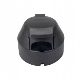 7 pin trailer hitch socket, round brass contacts