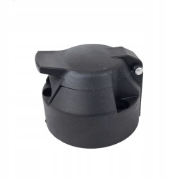 7 pin trailer hitch socket, round brass contacts