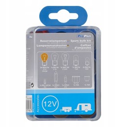 Set of spare bulbs for car trailers